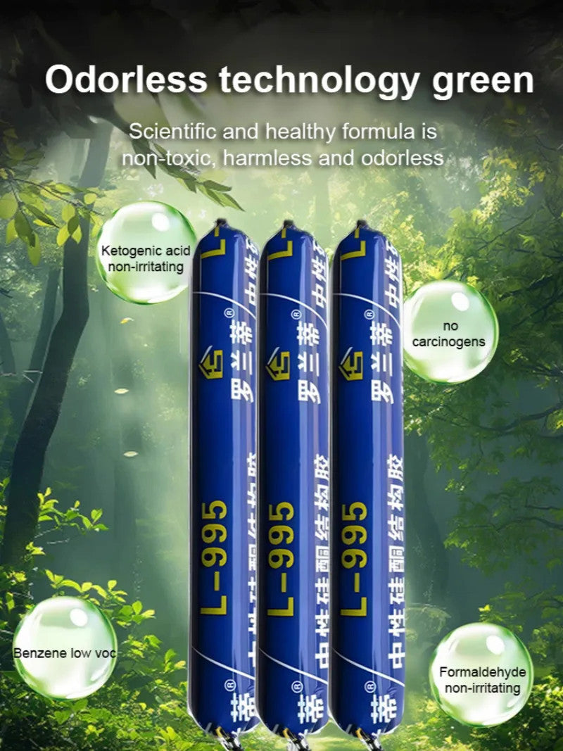 700g Glass Glue Strong Waterproof Sealant Outdoor Wall Crack Repair Glue 995 High Viscosity Sun Protection Structural Adhesive