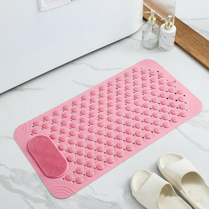 ⚡Limited Deal 44% OFF🔥 360° Foot Scrubber Shower Mat – Suction Cup Non-Slip Safety