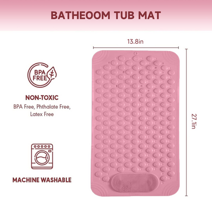 ⚡Limited Deal 44% OFF🔥 360° Foot Scrubber Shower Mat – Suction Cup Non-Slip Safety