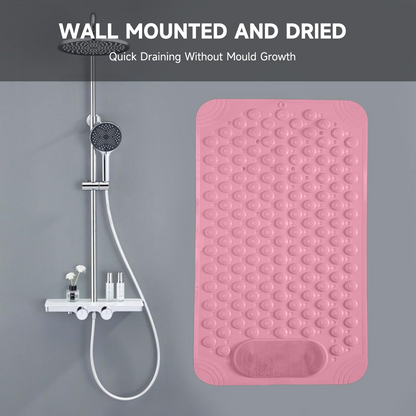 ⚡Limited Deal 44% OFF🔥 360° Foot Scrubber Shower Mat – Suction Cup Non-Slip Safety