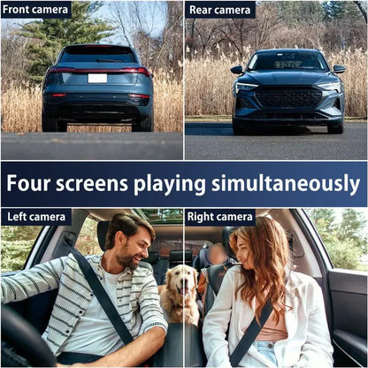 ⚡Flash Sale 35% OFF🔥 Full view 4 Channel Car Dash Cam 1080P HD DVR Night Vision