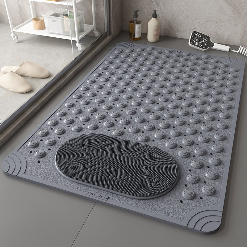 ⚡Limited Deal 44% OFF🔥 360° Foot Scrubber Shower Mat – Suction Cup Non-Slip Safety
