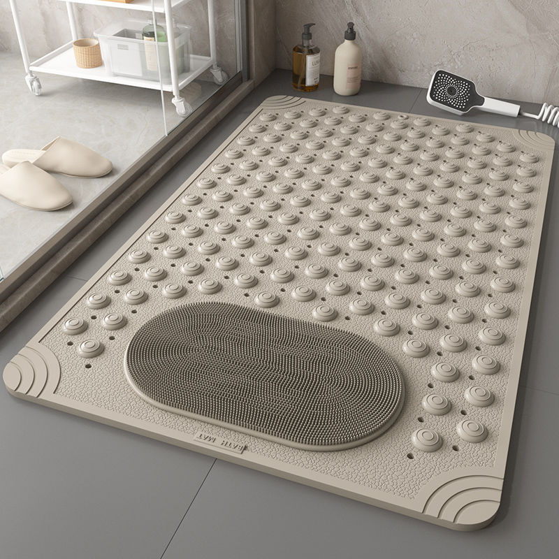 ⚡Limited Deal 44% OFF🔥 360° Foot Scrubber Shower Mat – Suction Cup Non-Slip Safety